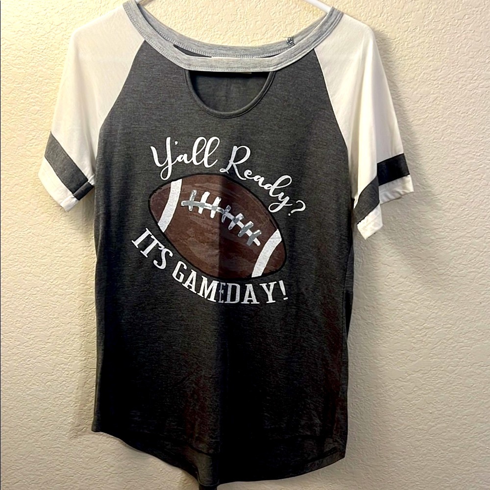 Wander Black and Gray Cut Out Tee